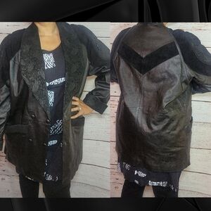 Vintage Liz Baker Leather Coat